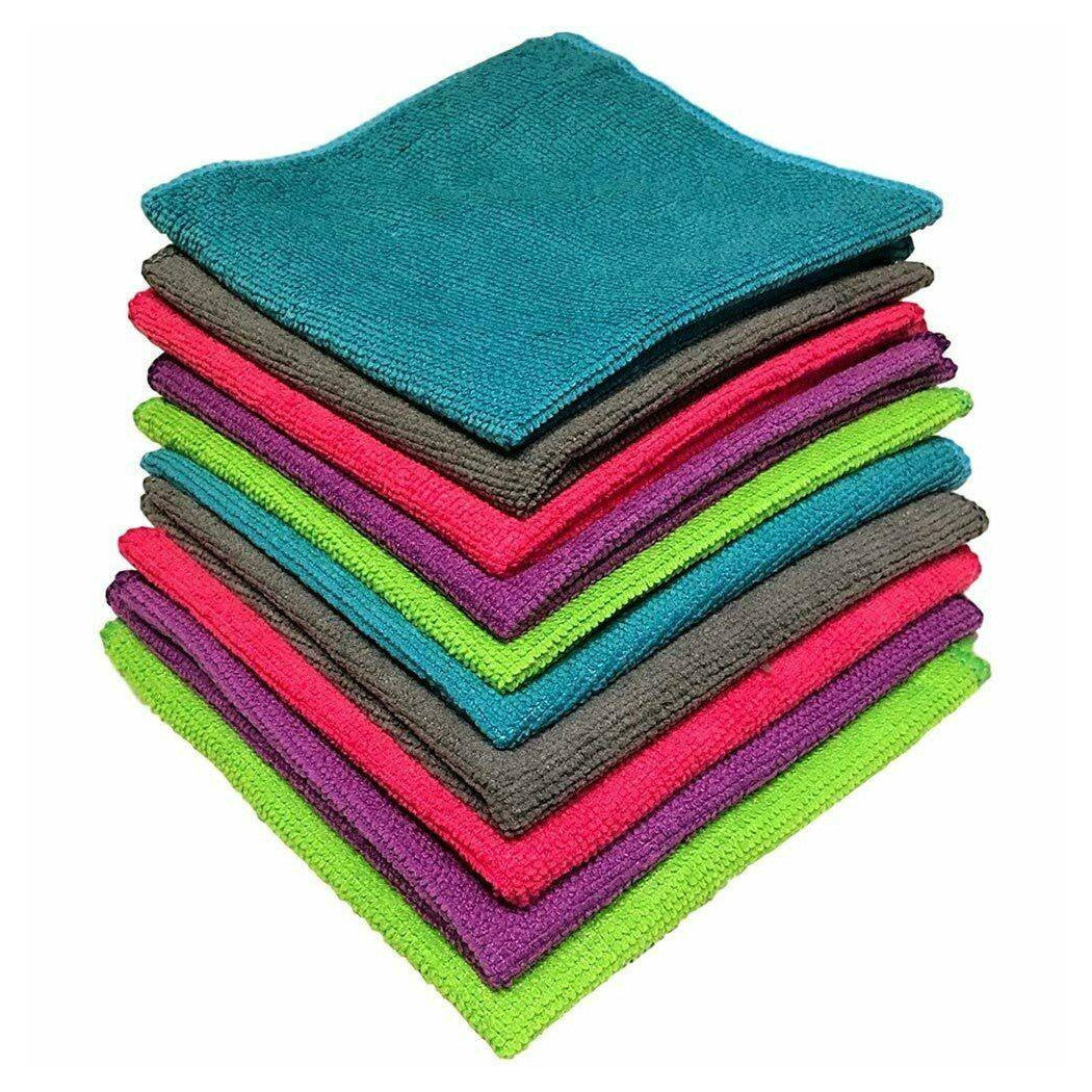 24 Microfibra Panni 30x30cm Limpieza limpia Toalla de lavado de autos multiusos