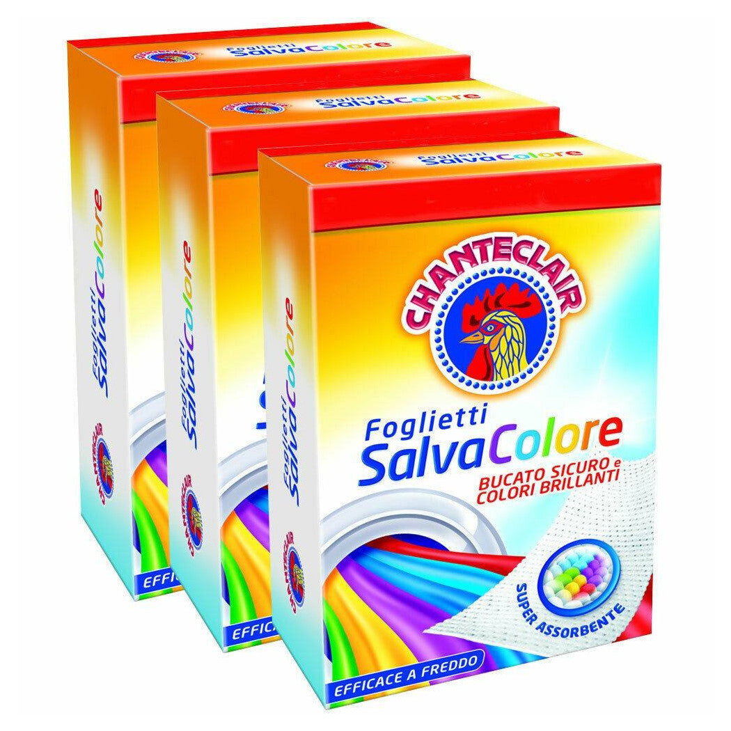 3 x Paquete de promoción de lavandería de Salvabicore CUIDADO 8 x 3 Total de folletos 24 PCS