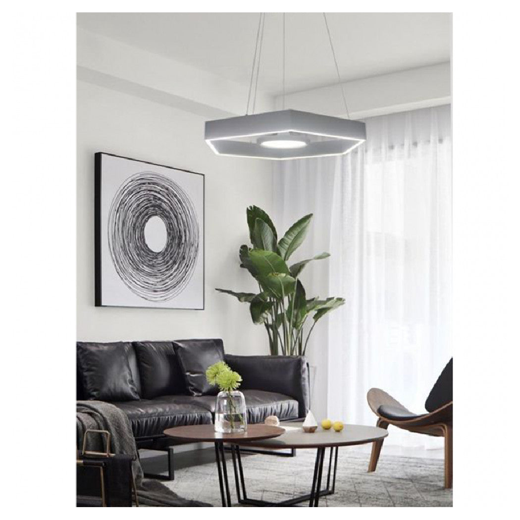 34 vatios LED LED LED Rombo Gris Tono blanco frío 6500k LP-07G
