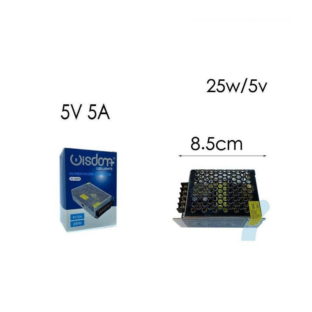 5A 5V 25W AC100-220V Fuente de alimentación estabilizada AC100-220V