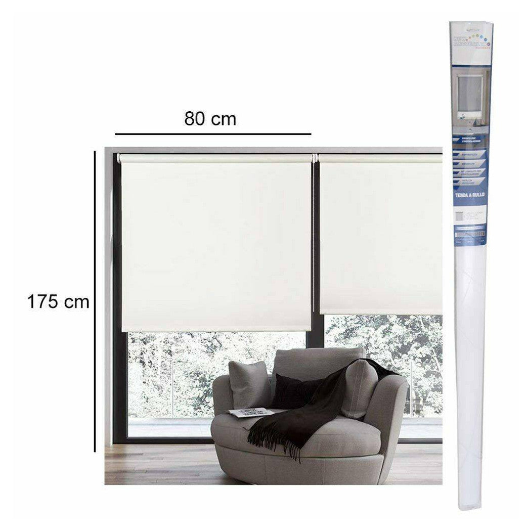 80x175cm Cortina de rodillo oscureciendo blanco con tiendas de cadenas de la sombra de la sombrilla