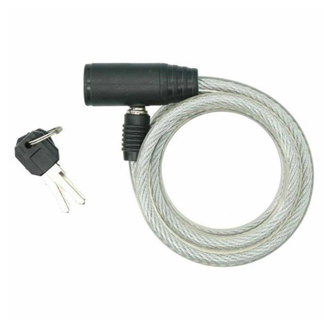 Bicicleta de la cadena de seguridad antirrobo Candado de la bicicleta 2 llaves de acero 8 x 1200mm
