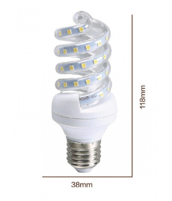 LAMPADINA LED E27 3U 6 W LUZ FREDDA 6500K NATURALE 4000K CALDA 3000K 36D 3U02T