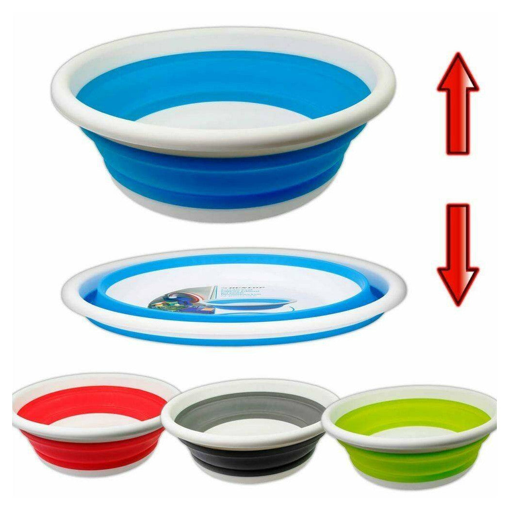 Bucket plegable de lavabo Guardar ahorre 38 cm de plástico redondo