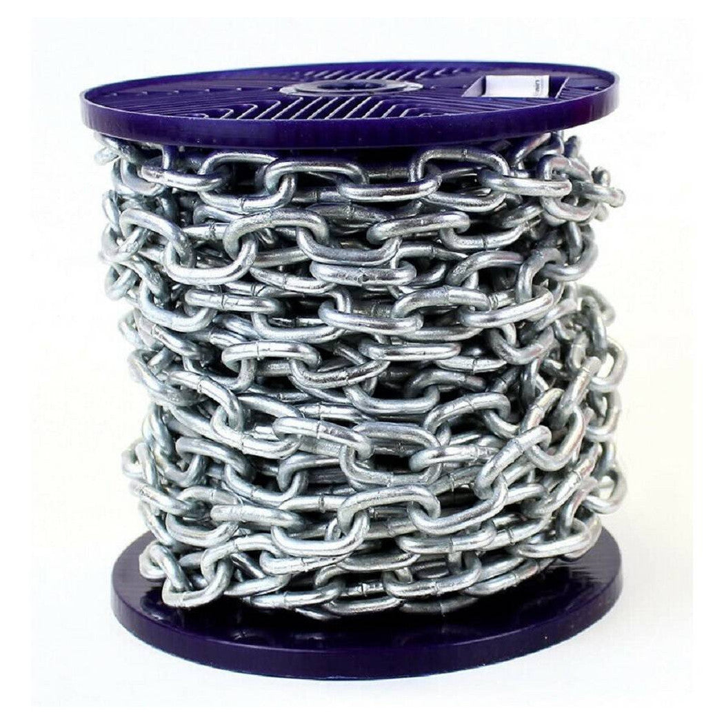 Cadena de seguridad en hierro galvanizado Cadenas genovesas soldadas 2,5 metros bobina