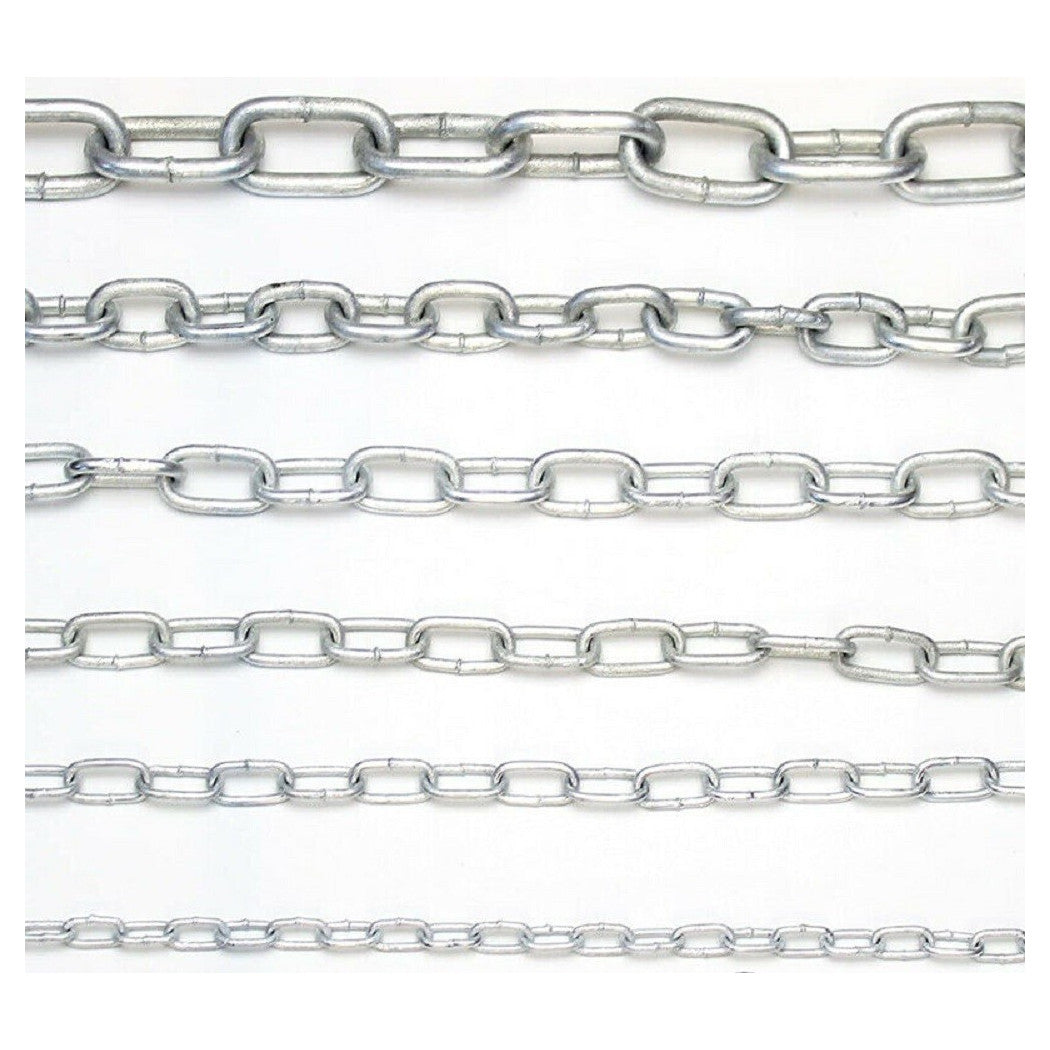Cadena de seguridad en hierro galvanizado Cadenas genovesas soldadas 3 metros de carrete