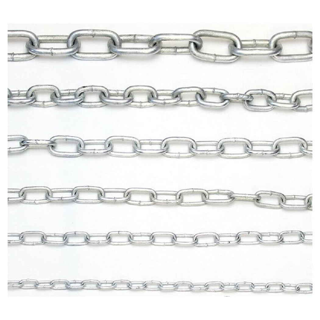 Cadena de seguridad en hierro galvanizado Reel de cadenas genoveses soldadas 45 metros