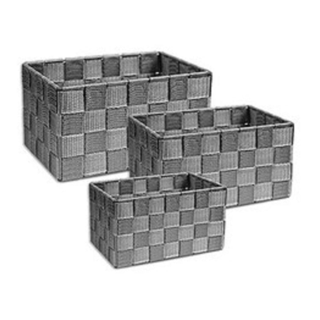 Cestas de tela 3 cajas Organizador Baño Porta Objetos de baño Maquillaje