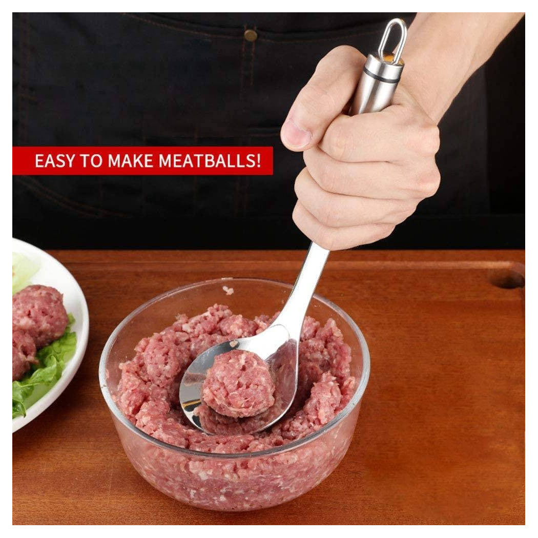 Cuchara para carne de albóndigas sin paletas Utensilio de acero inoxidable Molde