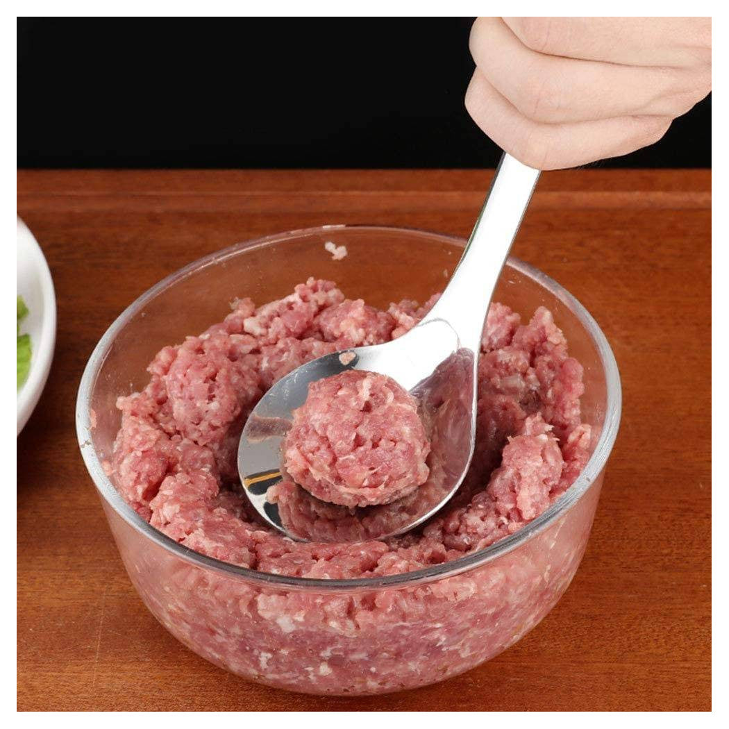 Cuchara para carne de albóndigas sin paletas Utensilio de acero inoxidable Molde