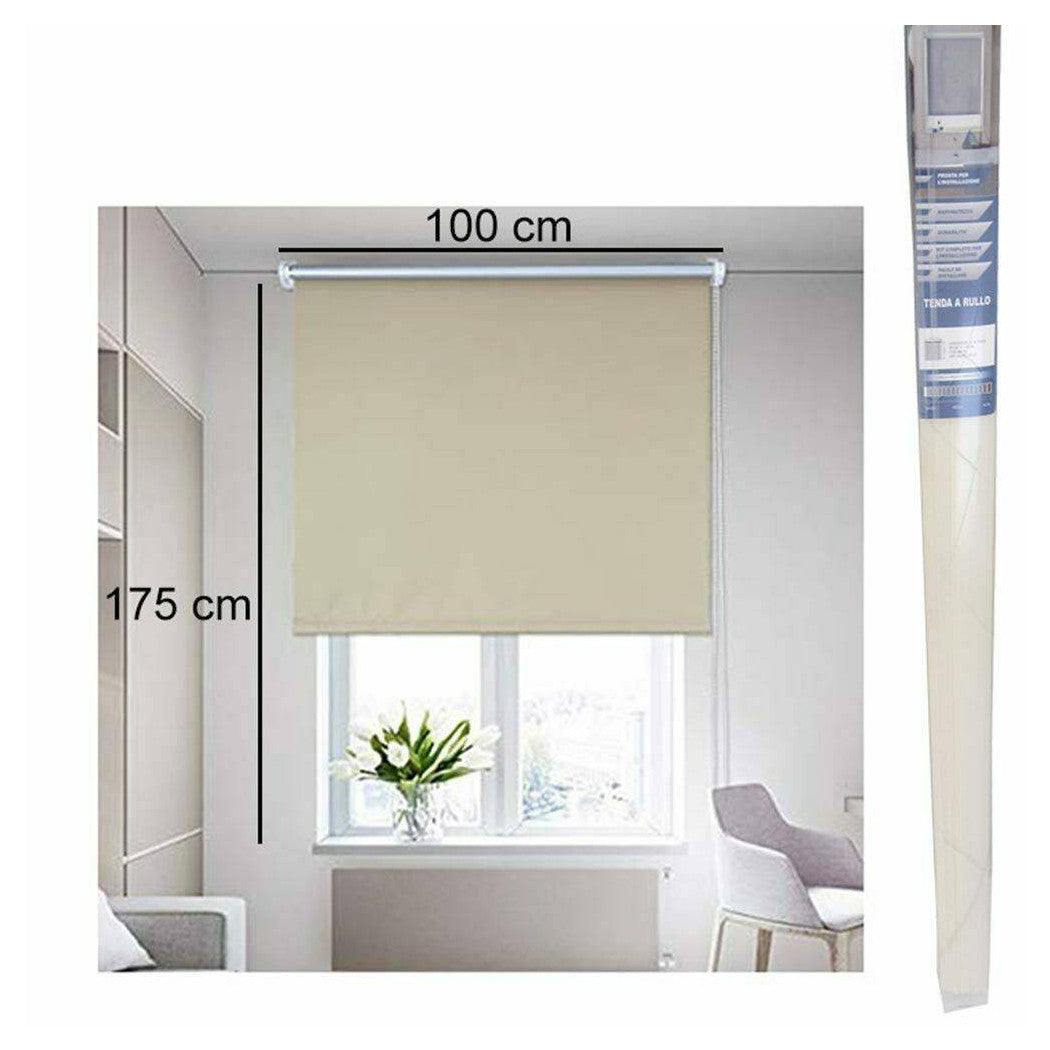 Descore Roller Tent 100x175cm Beige con tiendas de cadenas Sombrilla de la sombra Casa