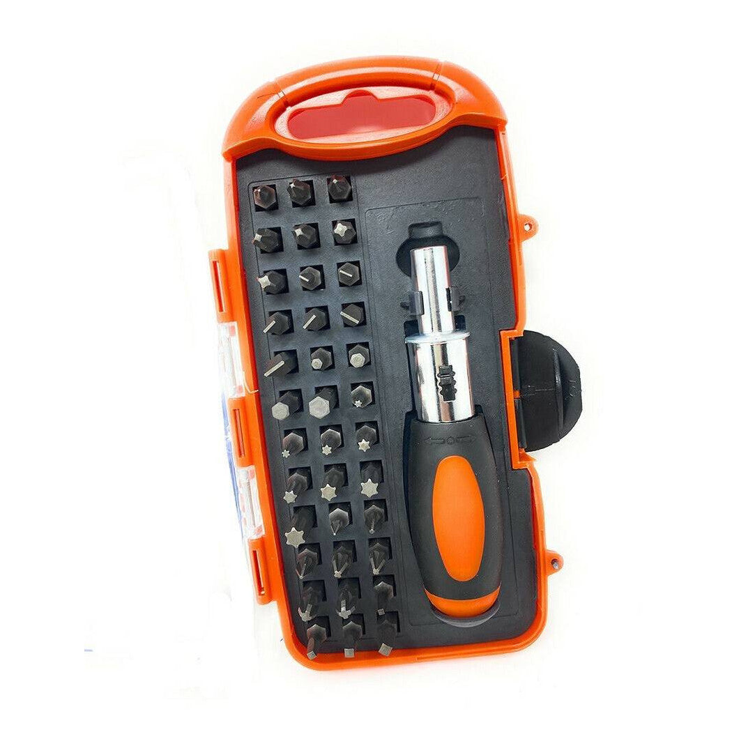 Destornillador de trinquete Hexagonal Torx cruza inserciones Set 37 piezas