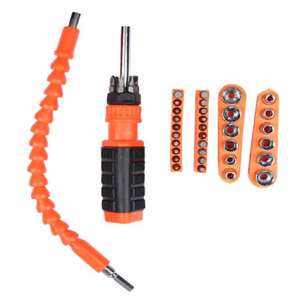 Destornillador Set de 44 PCS TIPS STAR TORX CRUZ CRUZ COMPASSES DE EJE HEXONAL 94229