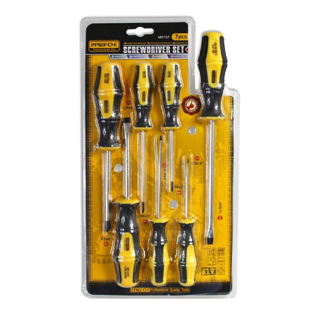 Destornilladores de cortador Phillips 7 PC en destornilladores de vanadio de cromo con punta magnética