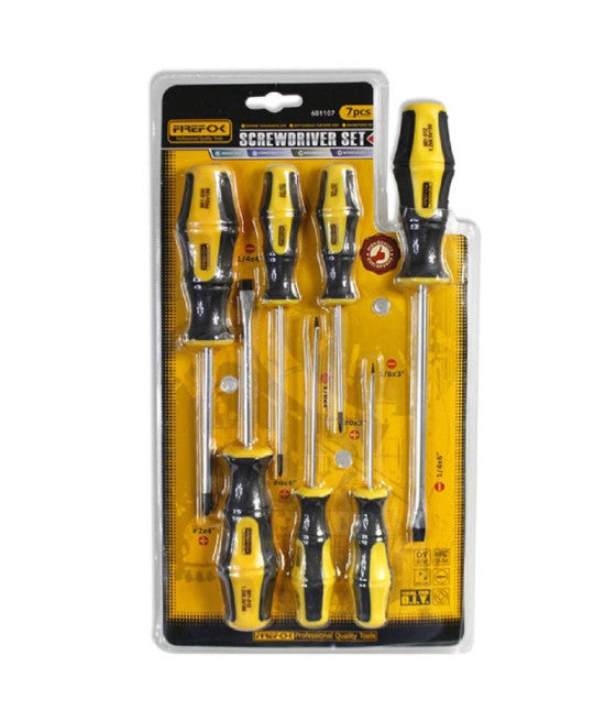 Destornilladores de cortador Phillips 7 PC en destornilladores de vanadio de cromo con punta magnética