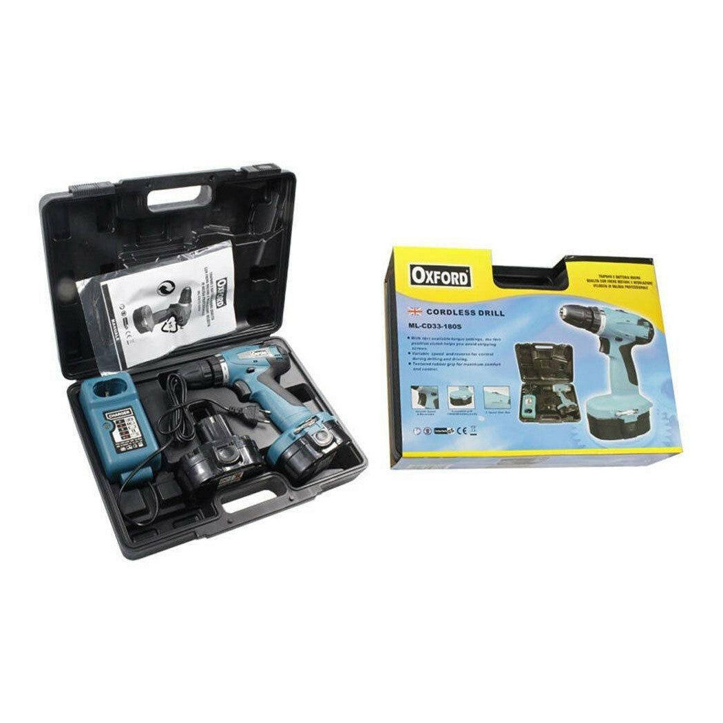 Doble batería taladro 18V recargable husillo reversible 10 mm