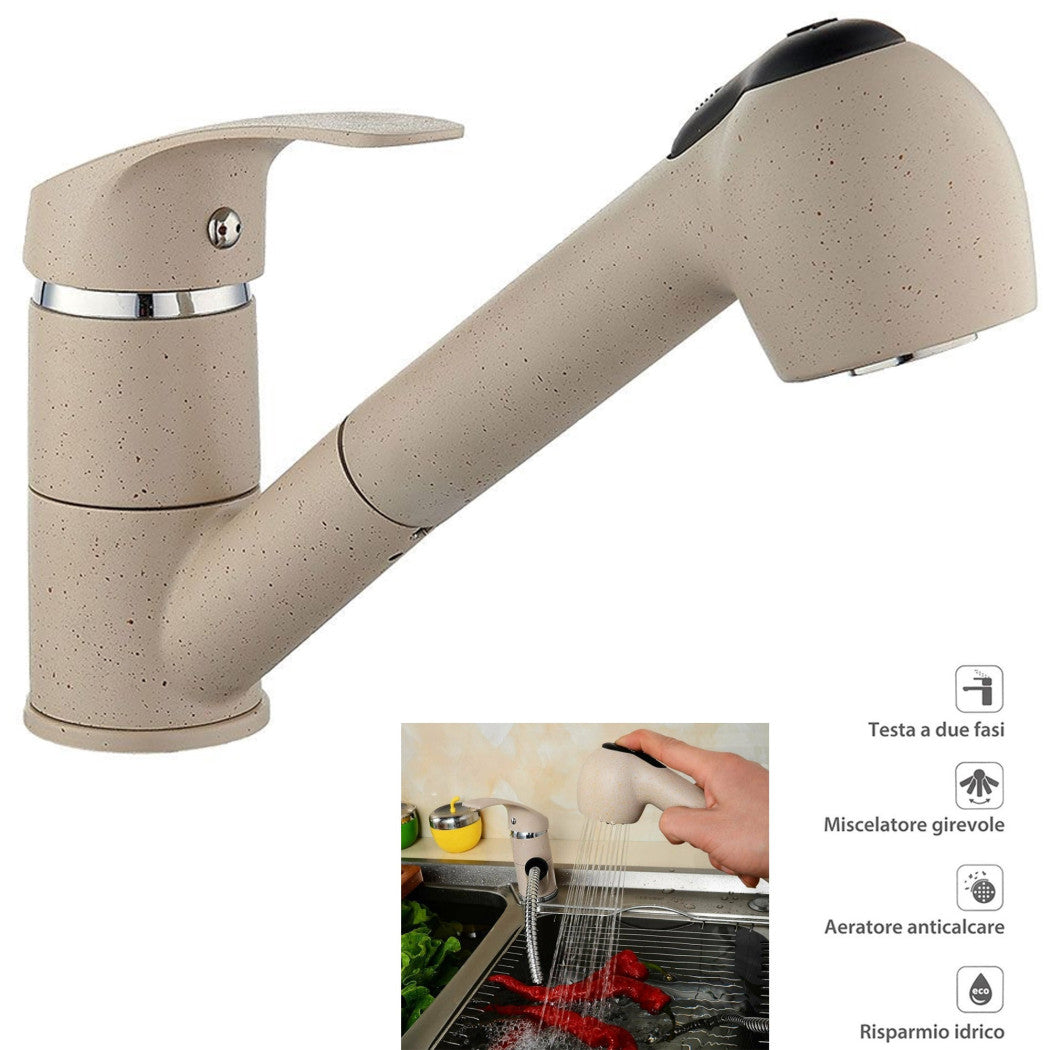 Ducha de mano extraíble de una sola palanca de lavamanos con ducha de mano extraíble 52992