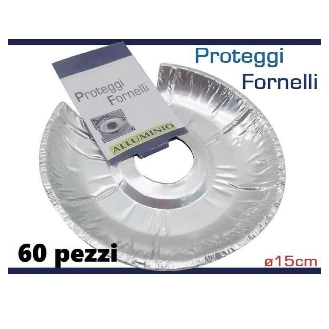 Establecer 60 piezas Proteger estufa de la estufa de la grasa sucia de aluminio redondo
