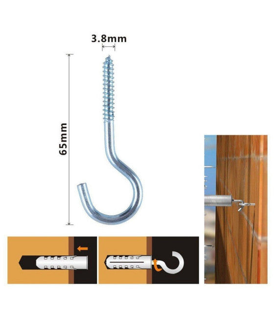 Cadena de seguridad en hierro galvanizado Reel de cadenas genoveses soldadas 45 metros