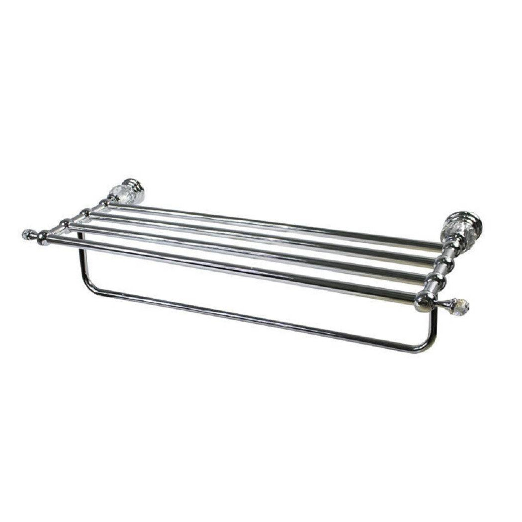 Estante de toalla de doble estante con cristales de acrílico 52827