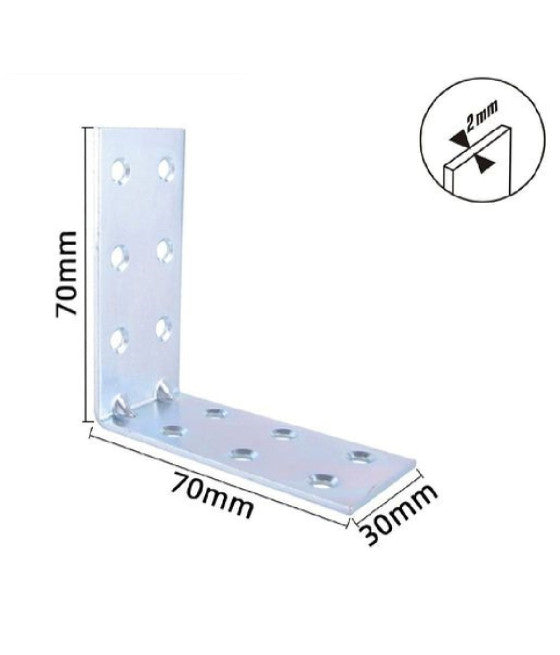 Paquete de 5 tornillos para sillas galvanizadas de madera Hexagon Head 6 x 50 mm