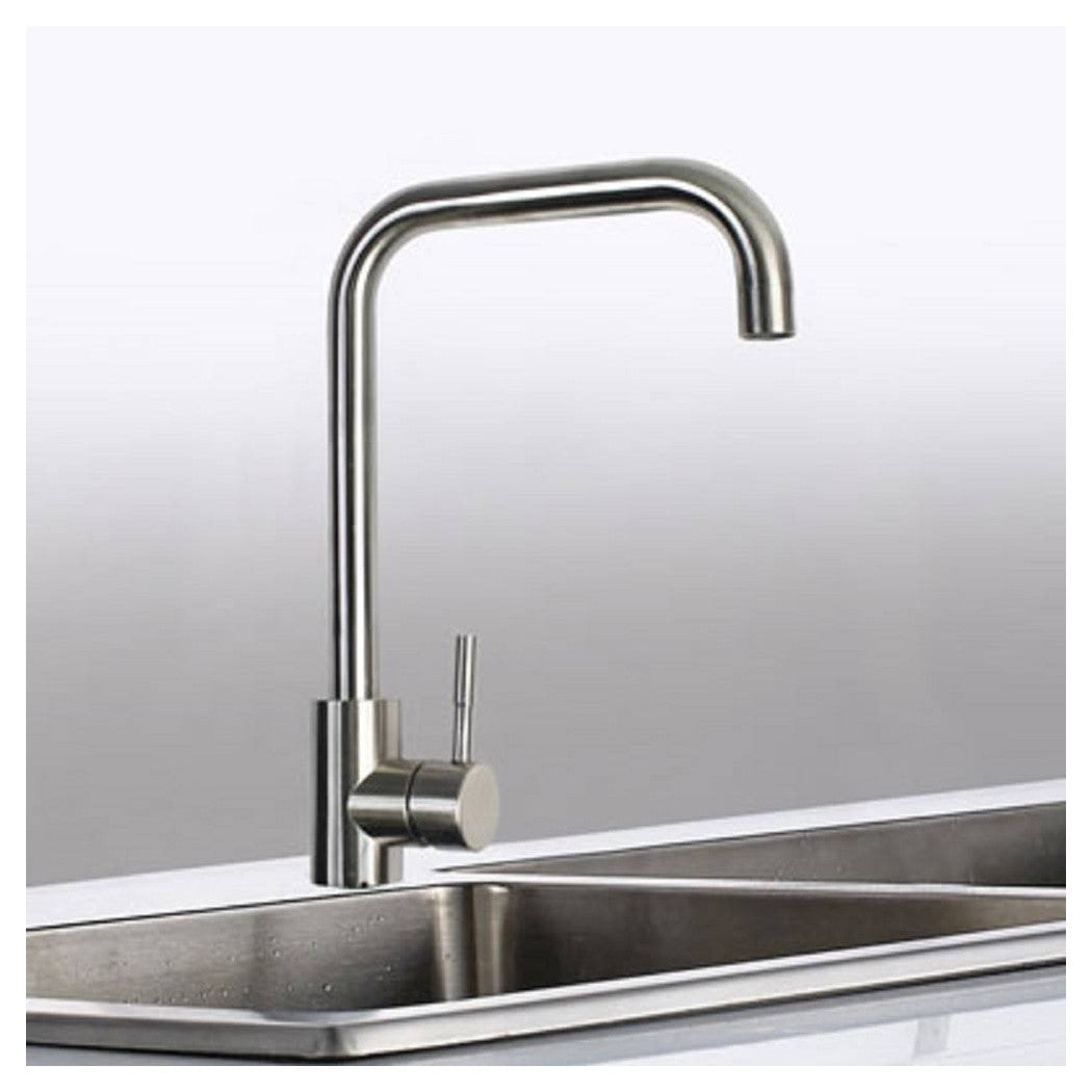 Grifo Fregadero cocina Canna High Square Satin Satin Brass Mezcador 52813