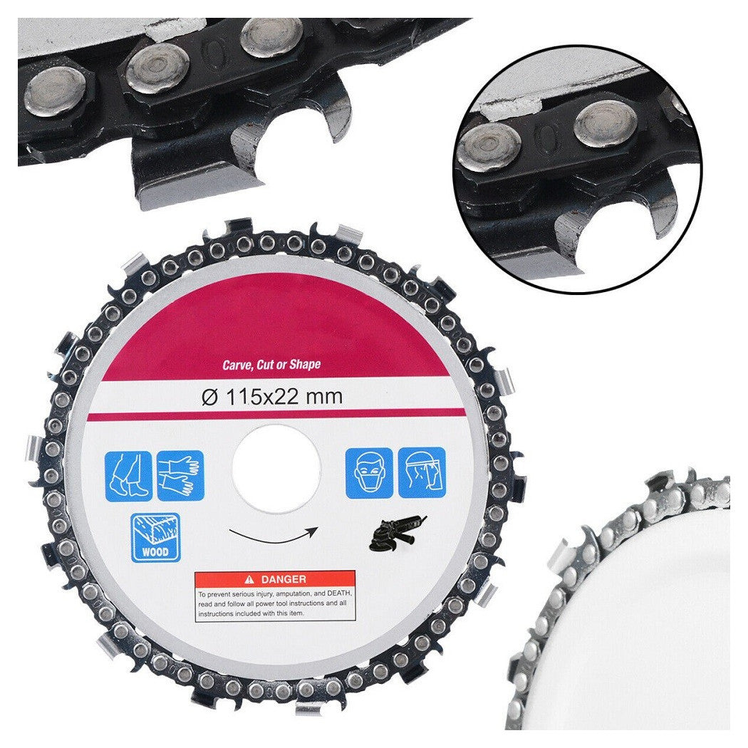 Hoja de corte de madera de madera de madera para molinillo angular 125 x 22 mm