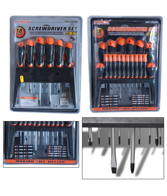 Destornillador Set de 44 PCS TIPS STAR TORX CRUZ CRUZ COMPASSES DE EJE HEXONAL 94229