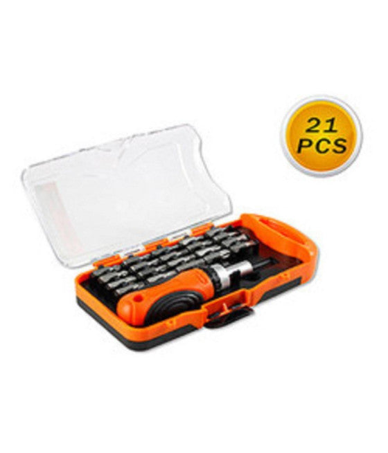 Destornillador Kit de trinquete con inserción intercambiables multiusos de T-Manager 25pc