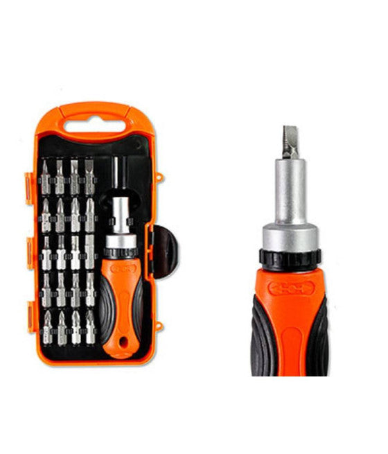 Destornillador Kit de trinquete con inserción intercambiables multiusos de T-Manager 25pc