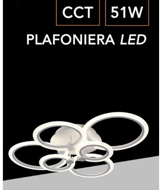 LED ceiling light 59 Watt white modern light warm light lamp C15