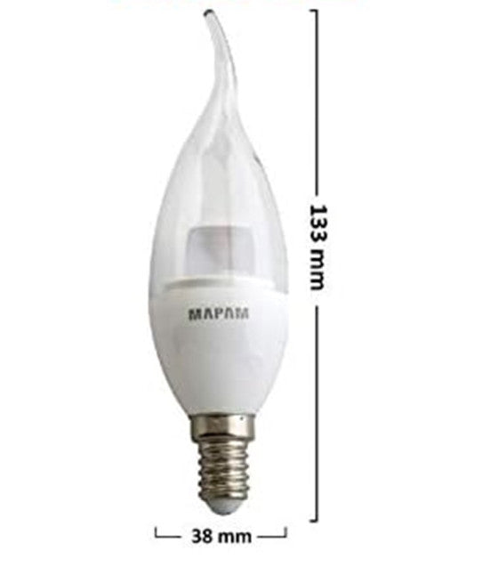 8W GLOBO G125 LED ATTACCO E27 LUZ CALDA G125-TC