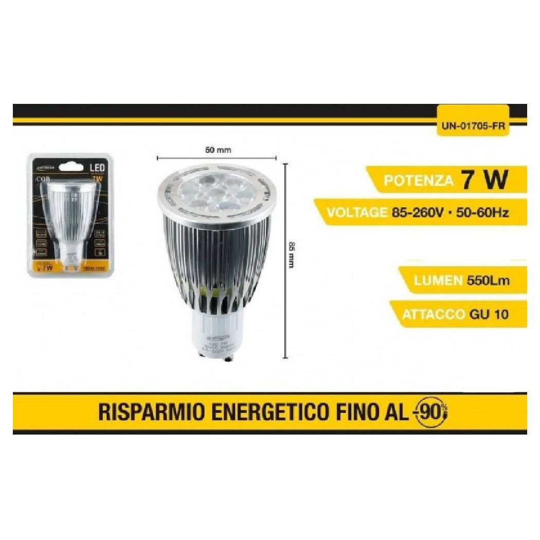 Lámpara de la bombilla LED Lámpara de COB GU10 7 W 550 LM Luz de frío 6500K UN-01705F