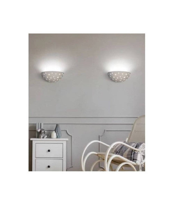 Lámpara de pared de tiza de forma media conjuntamente con estrellas talladas GS-E61