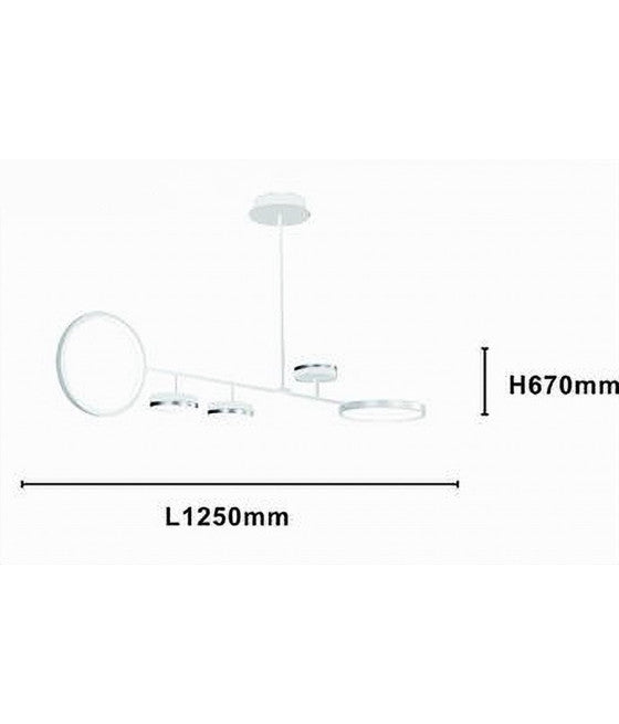 Lámpara de techo de lámpara de araña colgante de suspensión redonda E27 B31