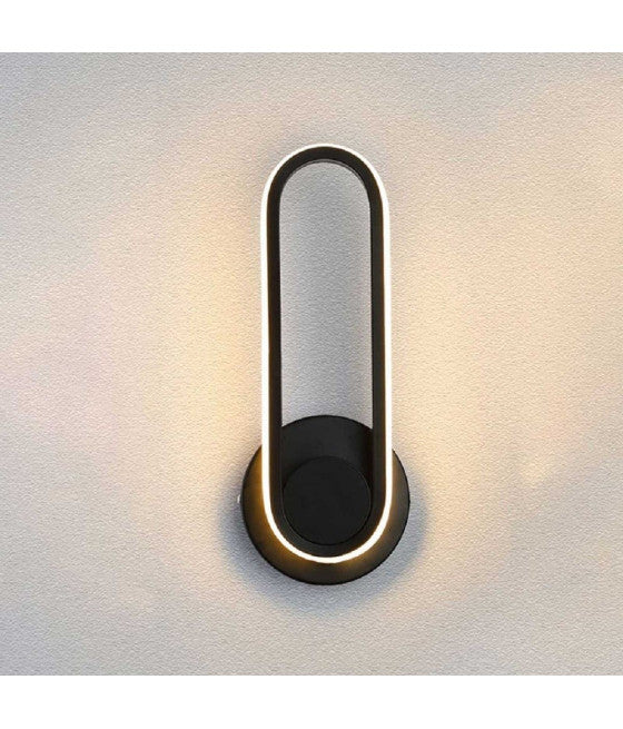 Lámpara de pared Lámpara de pared 12 W Bola de luz caliente 3000K Dormitorio 600lm E04-1