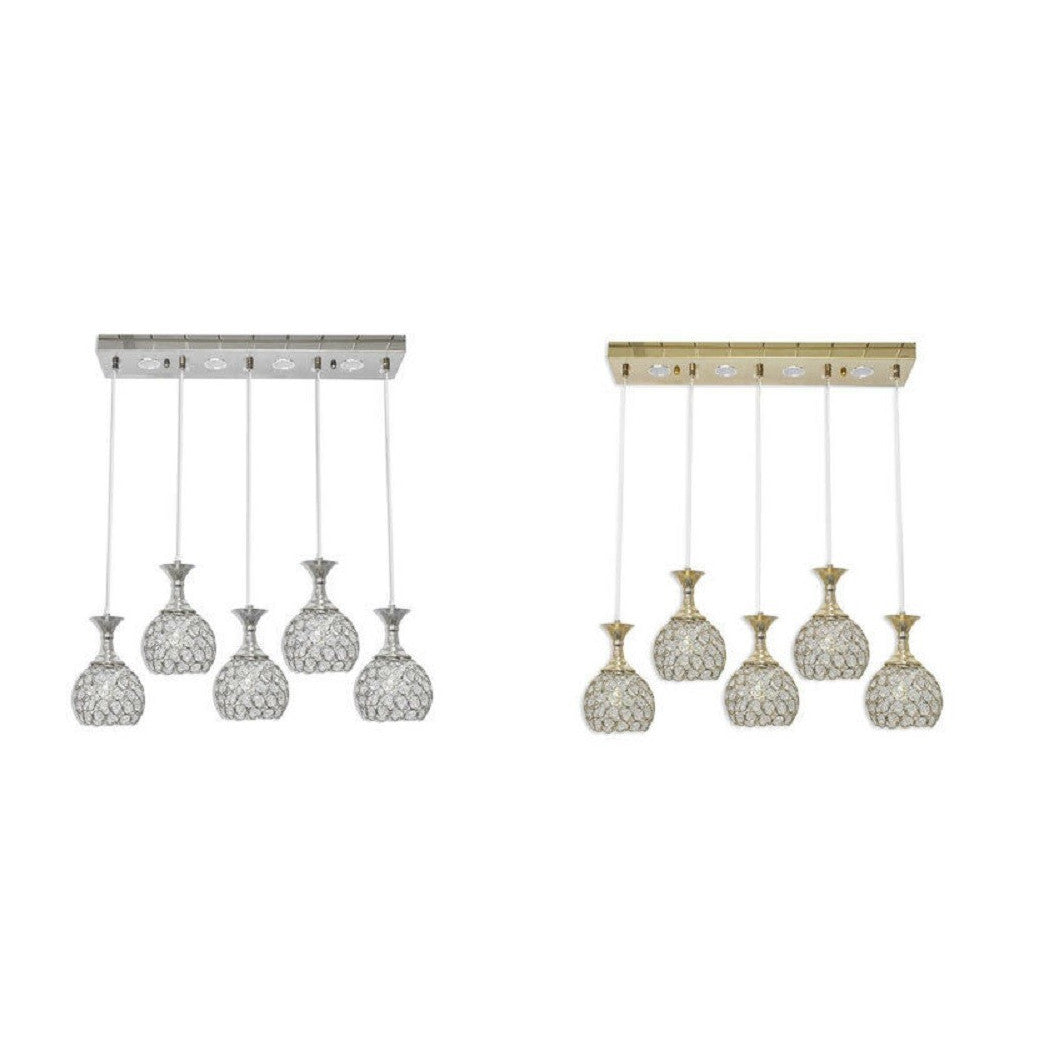 Lámparas de techo de techo colgante Cristales G9 B26 Ataque