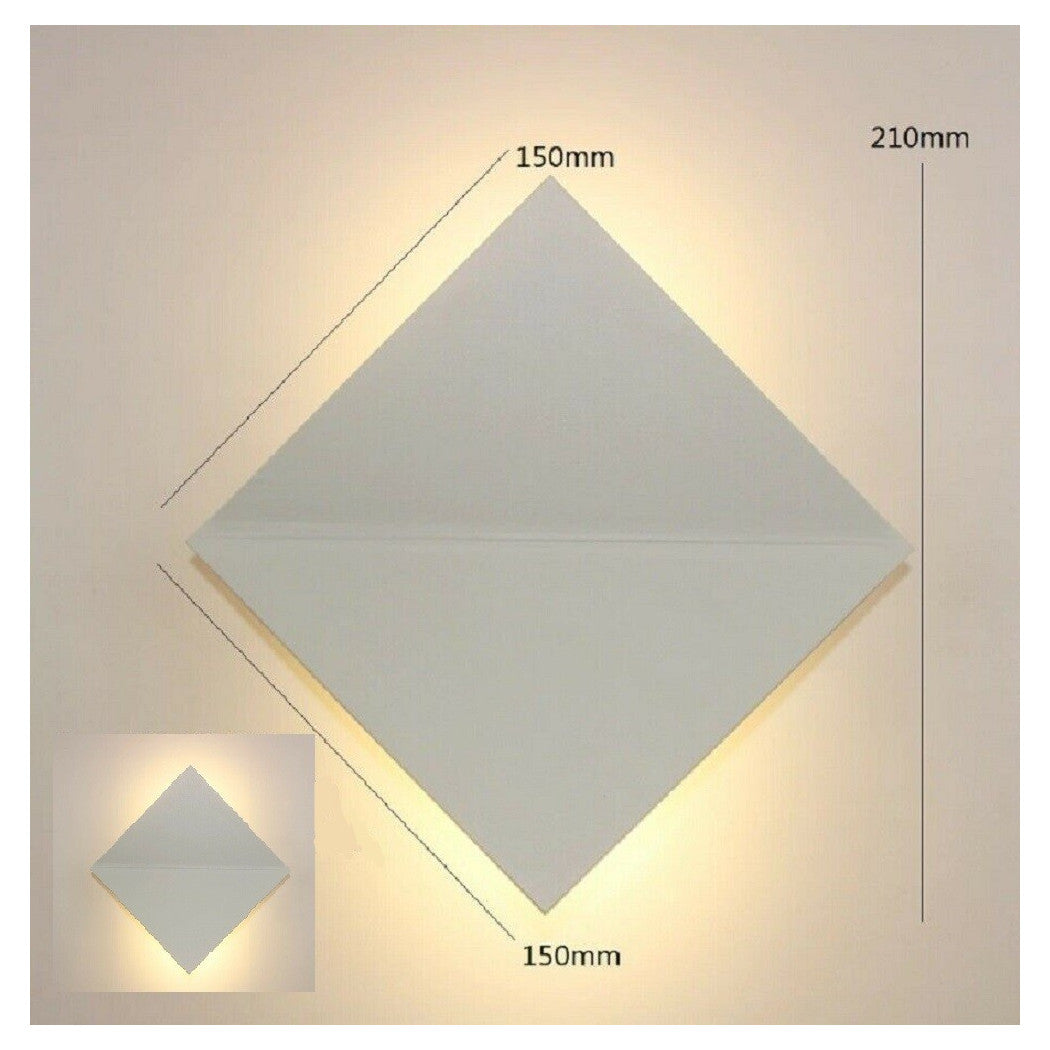 Luz de pared interior con luz blanca natural de 4000k LED en aluminio