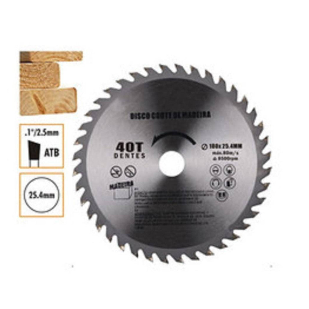 Molinillo de ángulo circular de disco de corte de madera Sega 180x25.4 mm 40 dientes