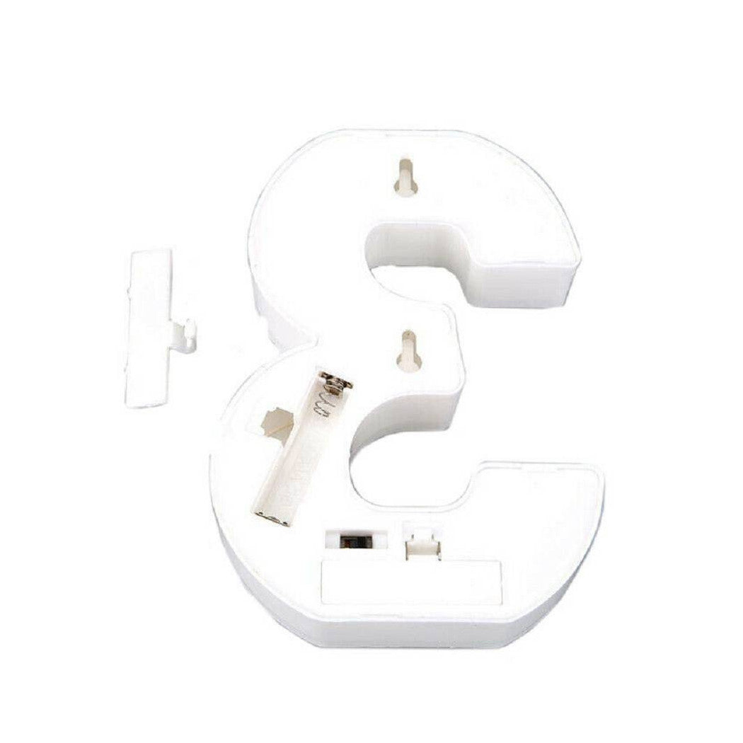 NUMBER 3 LUMINOSO BIANCO LED DECORO PARA EVENTOS CALDA 3000K 16X3CM