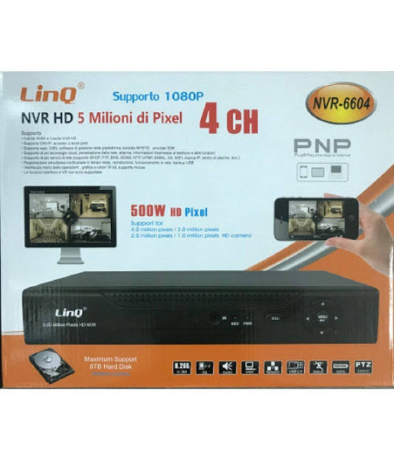 HDMI DVR Video Surveillance Kit 4 IR 4 Cámaras 4 canales BNC Completa 5504H-4-B