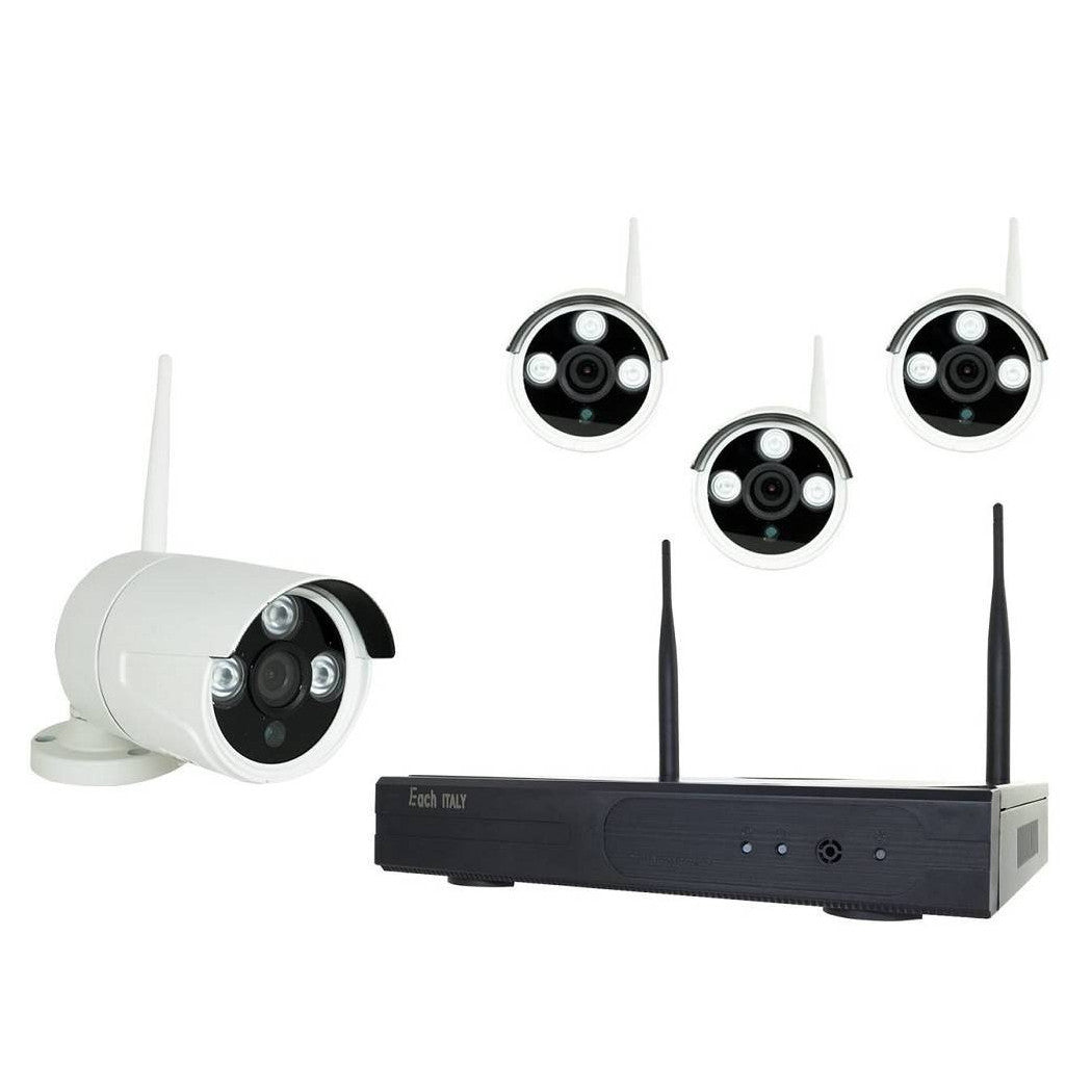 NVR Kit de videovigilancia 4 HDMI LAN CAMERAS WI-FI VGA 8806ZL3-4