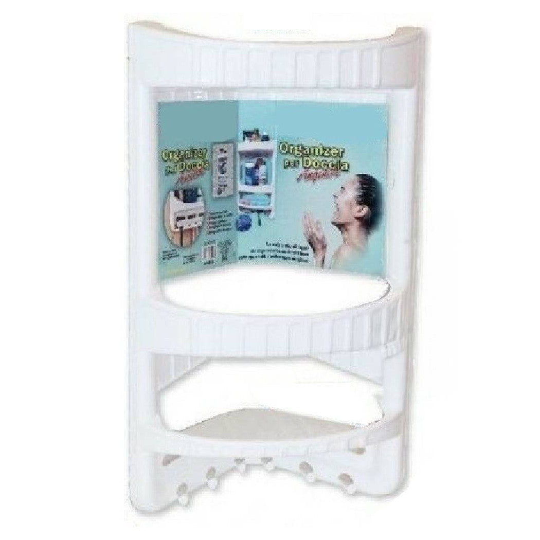 Organizador de plástico 3 estantes Estantes angulares con baño Accesorios de ducha