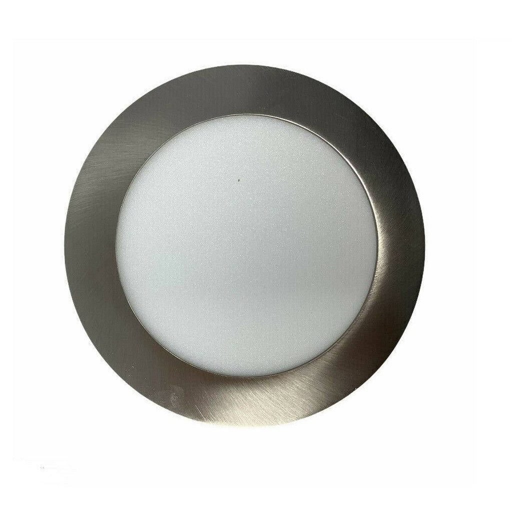 Panel LED Slim 18W Empotrado Redondo Edge Silver Light 3000K 4000K 6500K P205AA
