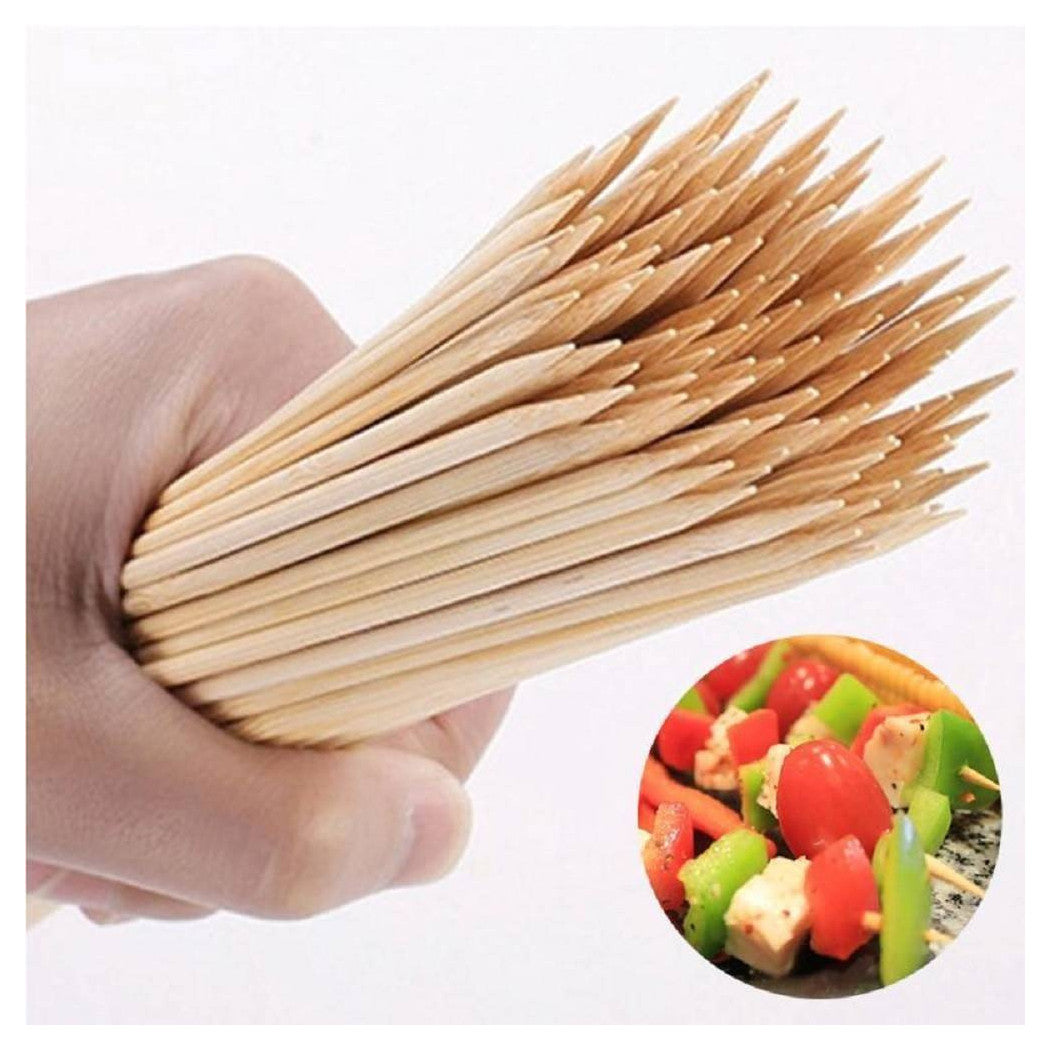 Paquete de 90 palillos para pinchos de madera de madera de madera 30 cm