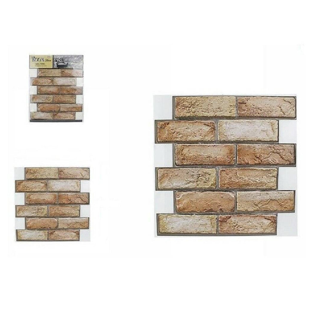 Pegatina de pared de azulejo 3D Panel de pared 30 x 30 cm 65068