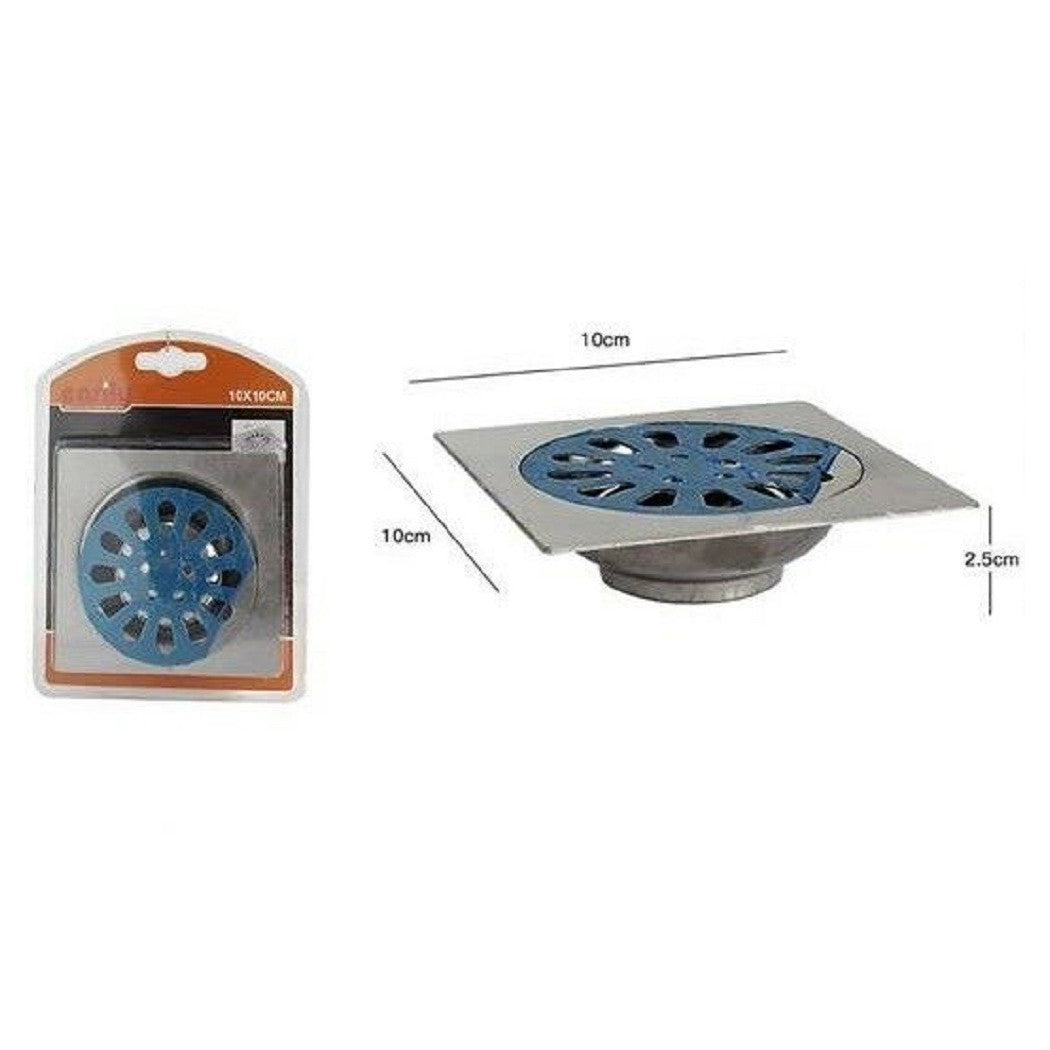 Pilar de la ducha del piso 10 x 10 cm Tapa de drenaje de baño hidráulico