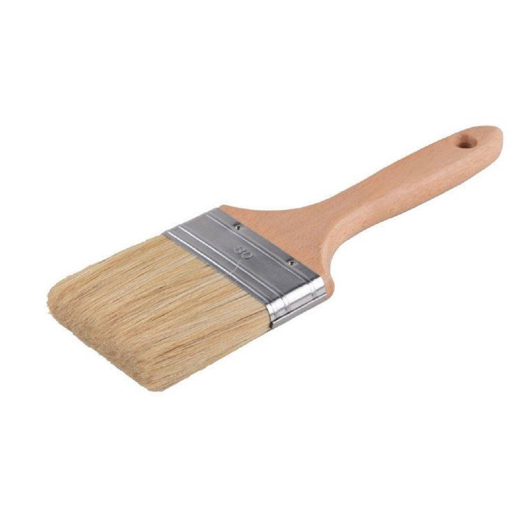 Pincel plano 80mm Pennilessa mango de madera con cerdas largas para pintar