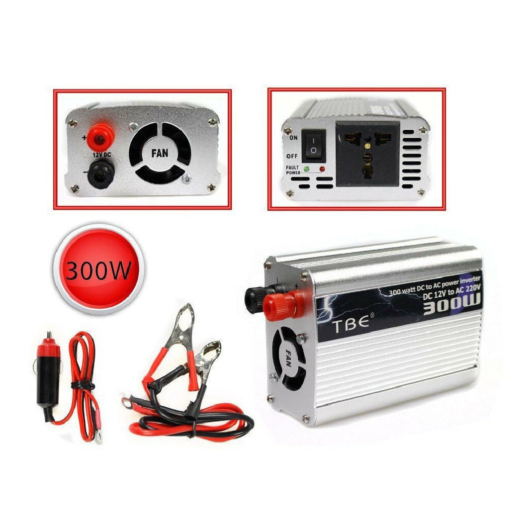 Potencia inversora 300 vatios real 12V convertidor a 220V transformador