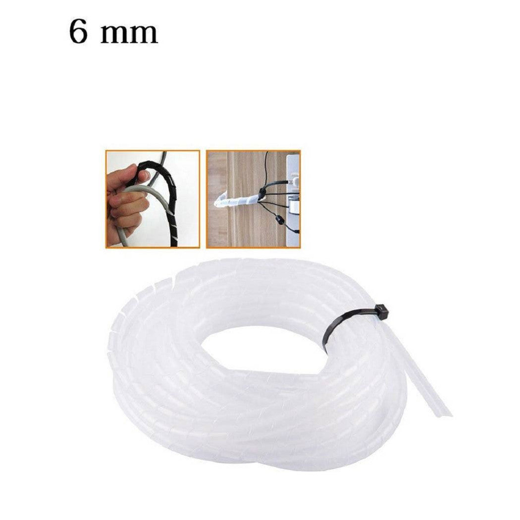 Recoger cables de cable en espiral y cables eléctricos de 5 metros de varias tamaños